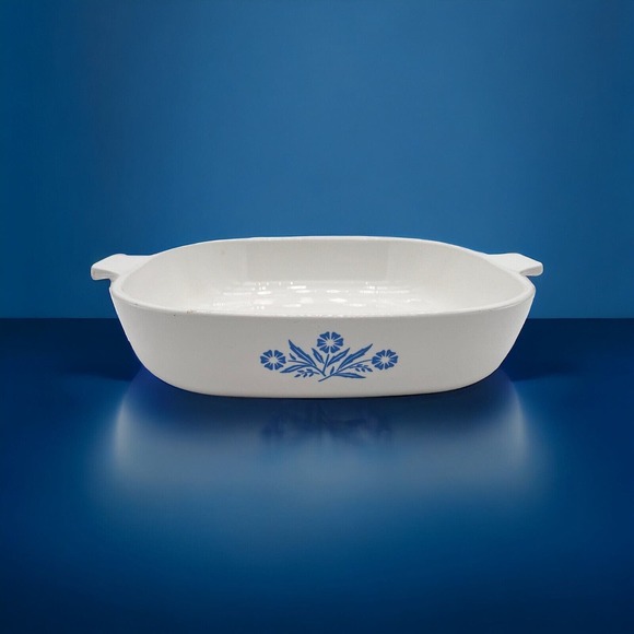 VTG 60s CorningWare Blue Cornflower 10 Inch Casserole Dish P-10-B NO LID MCM - Picture 1 of 5
